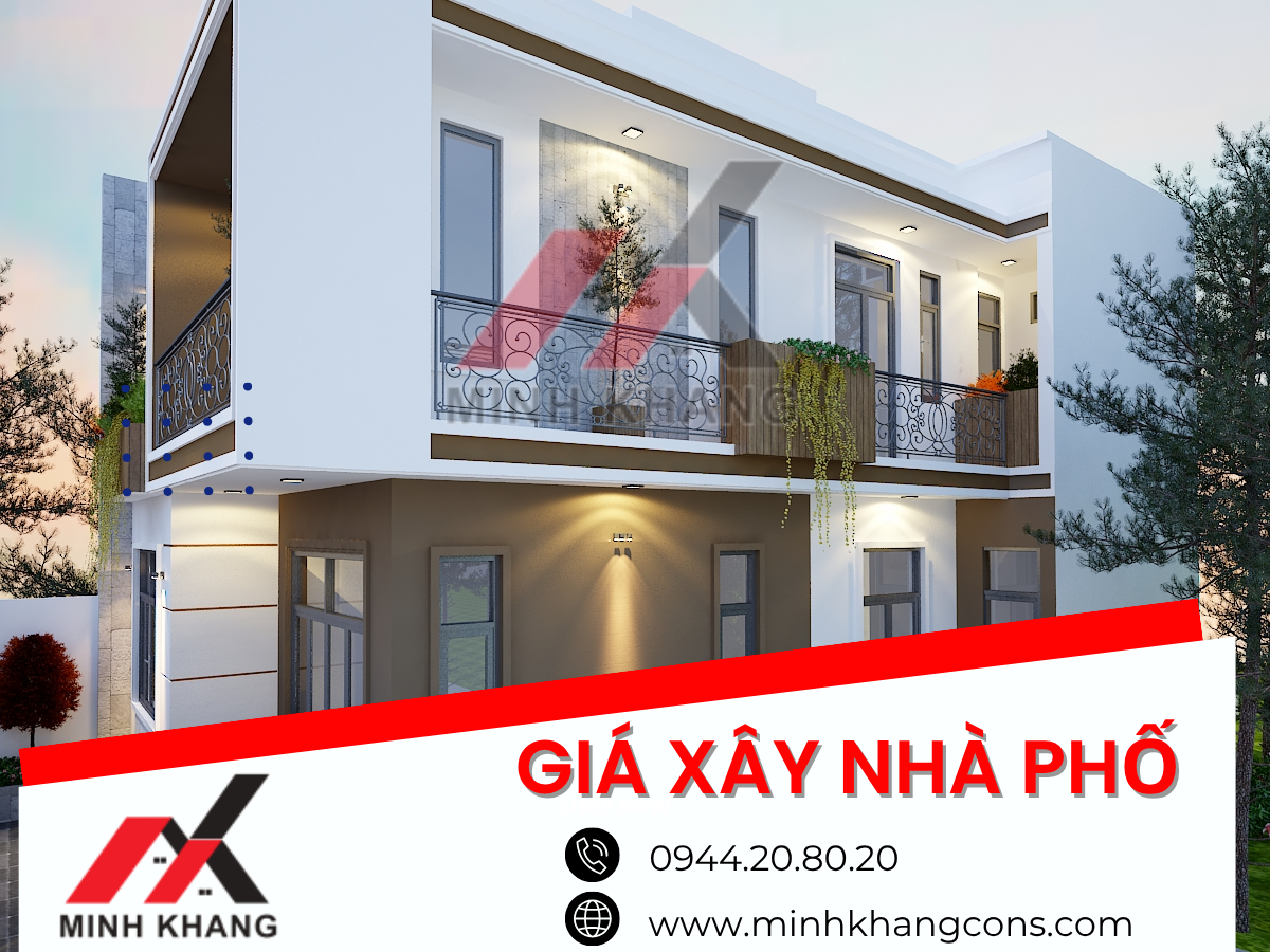 Giá Xây Nhà Phố 2 Tầng Minh Khang Cons 1200x900