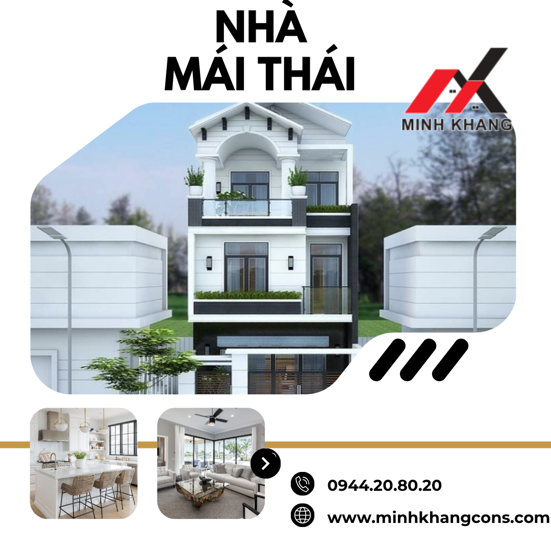 MẪu NhÀ PhỐ 3 TẦng MÁi ThÁi Minh Khang Cons