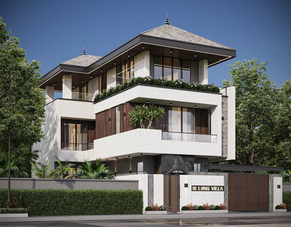 Mẫu Biệt Thự Mái Nhật Phong Cách Hiện đại