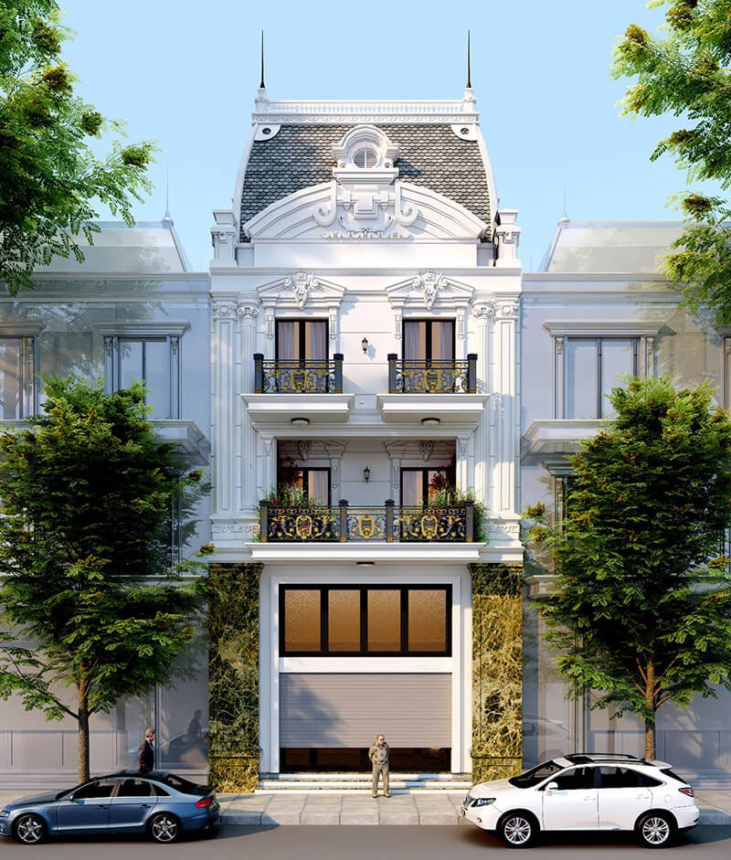 Nhà ống 3 Tầng Tân Cổ điển