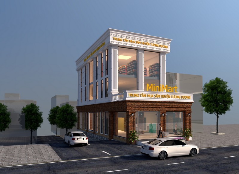 Mẫu Nhà Phố Tân Cổ điển Kết Hợp Kinh Doanh