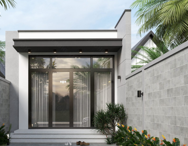 Mẫu Nhà Phố Tối Giản 1 Tầng