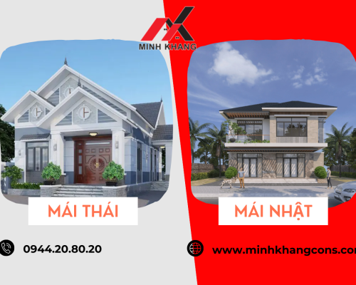 Lựa Chọn Biệt Thự Mái Thái Hay Mái Nhật Minh Khang Construction