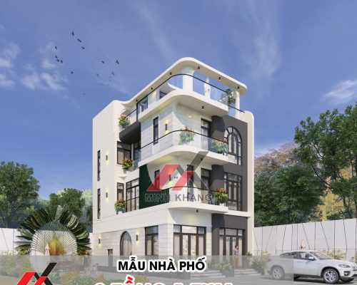Mẫu Nhà Phố 3 Tầng 1 Tum