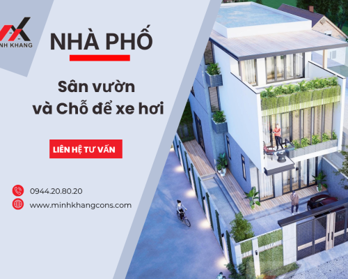 Nhà Phố Có Sân Vườn Và Chỗ đổ Xe Hơi